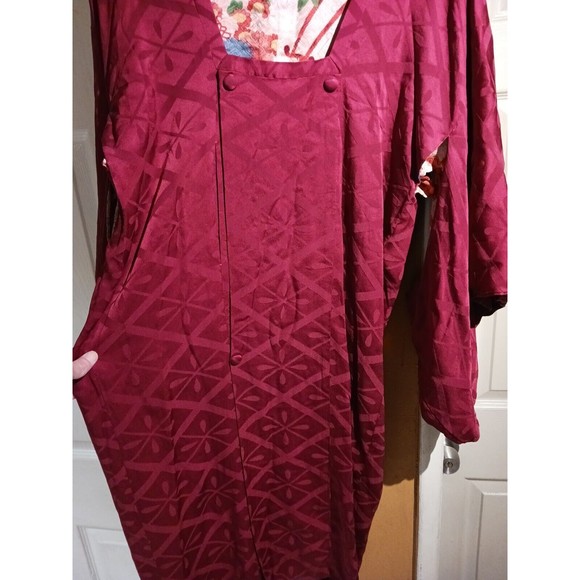 Vintage Japanese Square Neck Michiyuki Haori Kimono Jacket. Size M - Picture 5 of 11